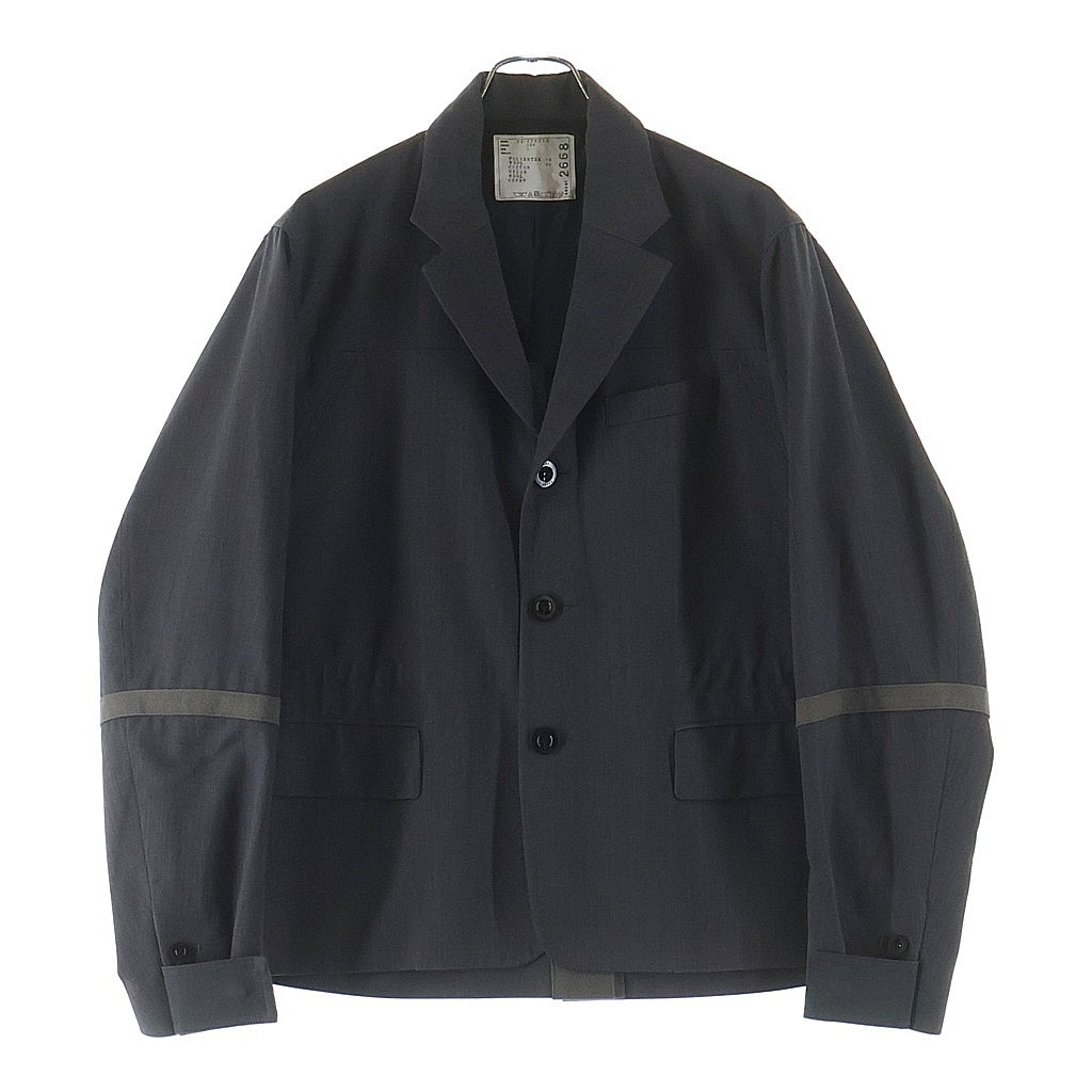 Sacai サカイ 22SS Suiting Mix 3B Jacket スーチングミックス3Bジャケット グレー Sacai(サカイ) 22SS Suiting Mix 3B Jacket スーチングミックス3B