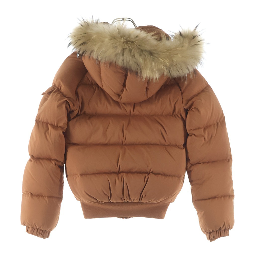 PYRENEX(ピレネックス) REIMS JACKET ファー付 ダウンジャケット オレンジ 36 レディース