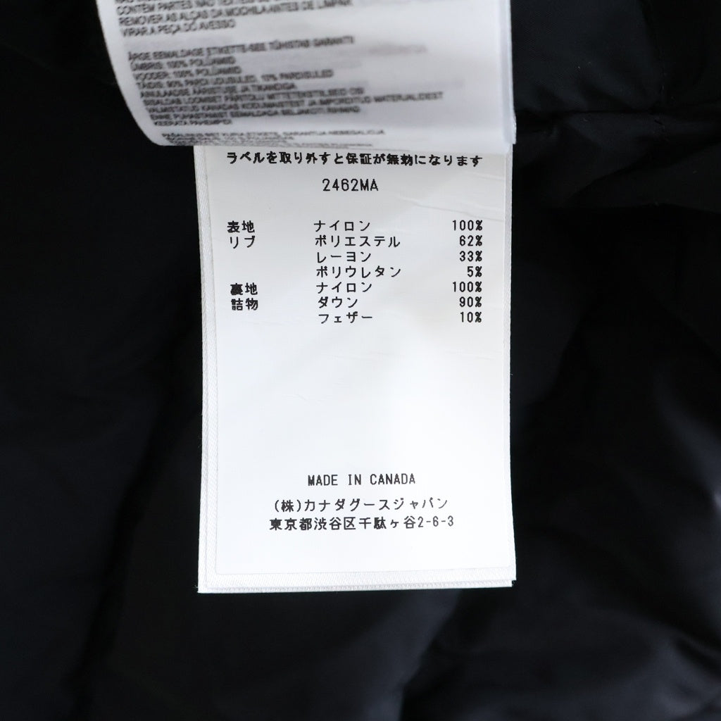 CANADA GOOSE(カナダグース) ブラックレーベル ダウンジャケット ロードス ジャケット フュージョンフィット 2452MA サイズL