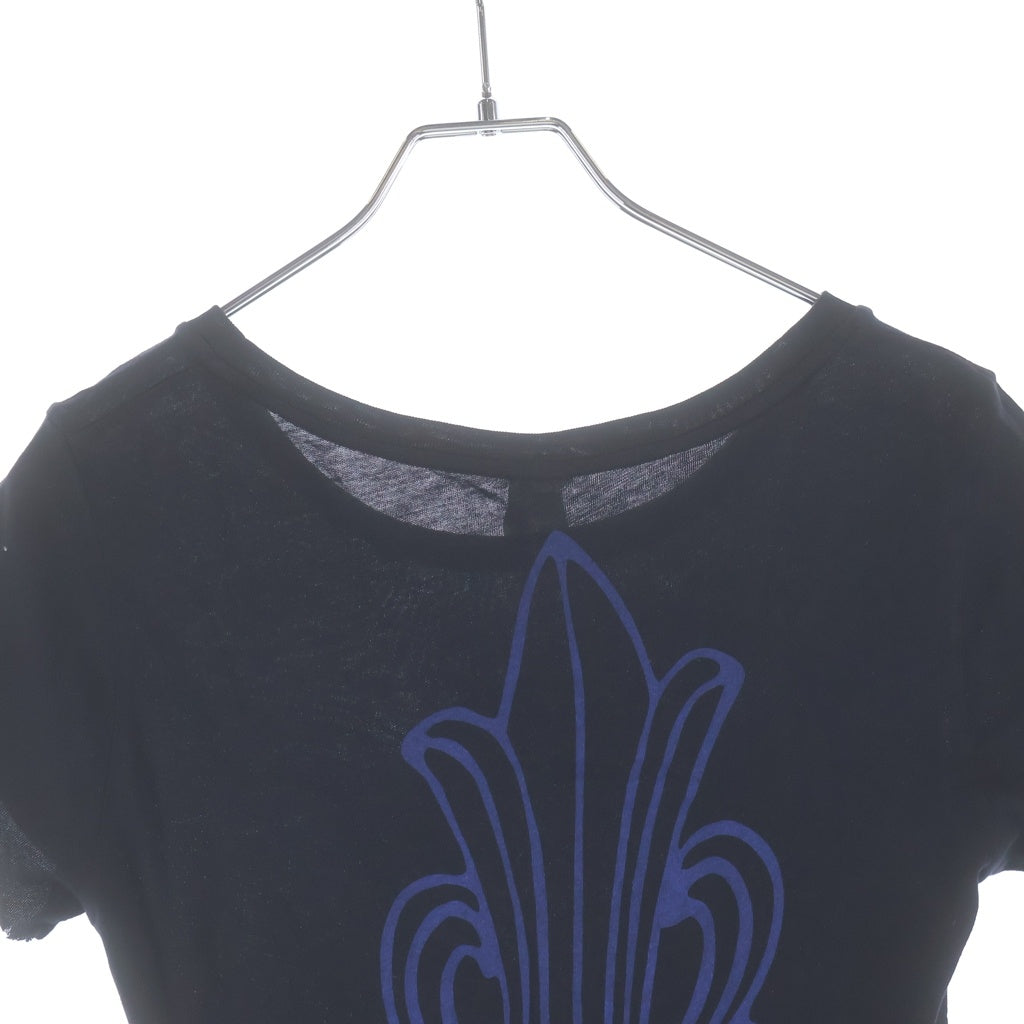 CHROME HEARTS(クロムハーツ) OLD BACK HARF FLORAL バックフローラルプリント 半袖Tシャツ カットソー レディース