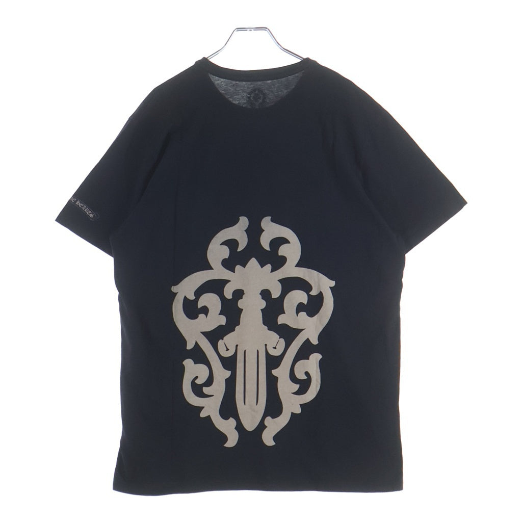 CHROME HEARTS(クロムハーツ) OLD Back Vine Dagger バック ヴァインダガープリント 半袖Tシャツ カットソー ブラック