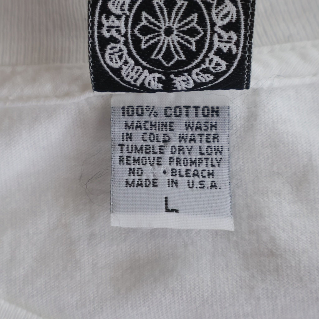 CHROME HEARTS(クロムハーツ) OLD US SCRL L/S TEE 星条旗 スクロールロゴ プリント 長袖Tシャツ カットソー