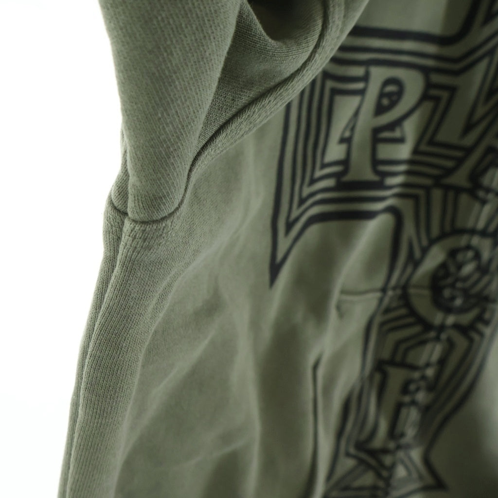 Palace Skateboards(パレススケートボーズ) Y So Cross Pigment Hood クロス ピグメント フーディー スウェット ジップアップパーカー ダークグリーン
