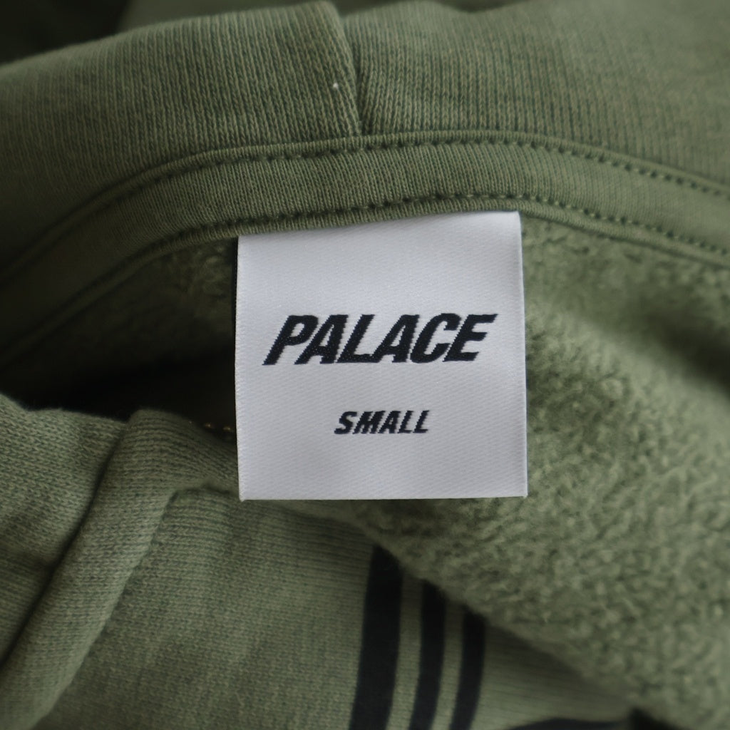 Palace Skateboards(パレススケートボーズ) Y So Cross Pigment Hood クロス ピグメント フーディー スウェット ジップアップパーカー ダークグリーン
