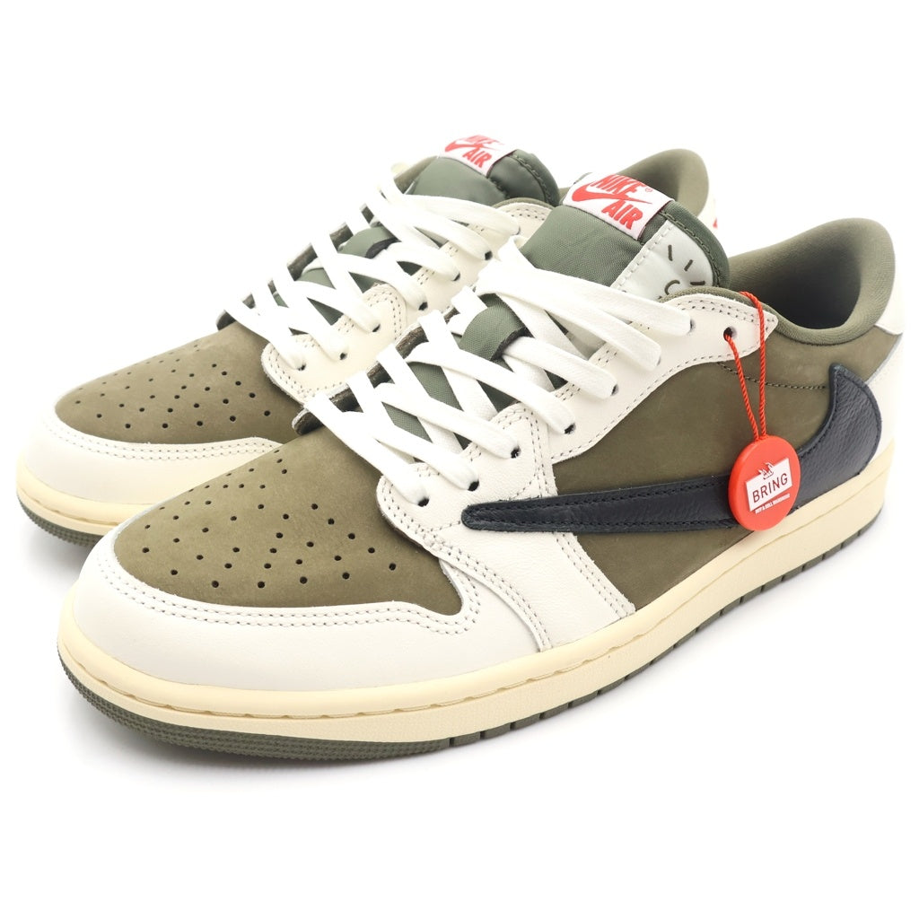 NIKE(ナイキ) × TRAVIS SCOTT AIR JORDAN1 LOW OG SP DM7866ー200 トラヴィス スコット エアジョーダン1 リバースオリーブ ローカットスニーカー US10.5/28.5cm