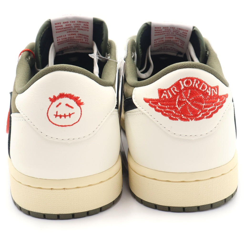 NIKE(ナイキ) × TRAVIS SCOTT AIR JORDAN1 LOW OG SP DM7866ー200 トラヴィス スコット エアジョーダン1 リバースオリーブ ローカットスニーカー US10.5/28.5cm