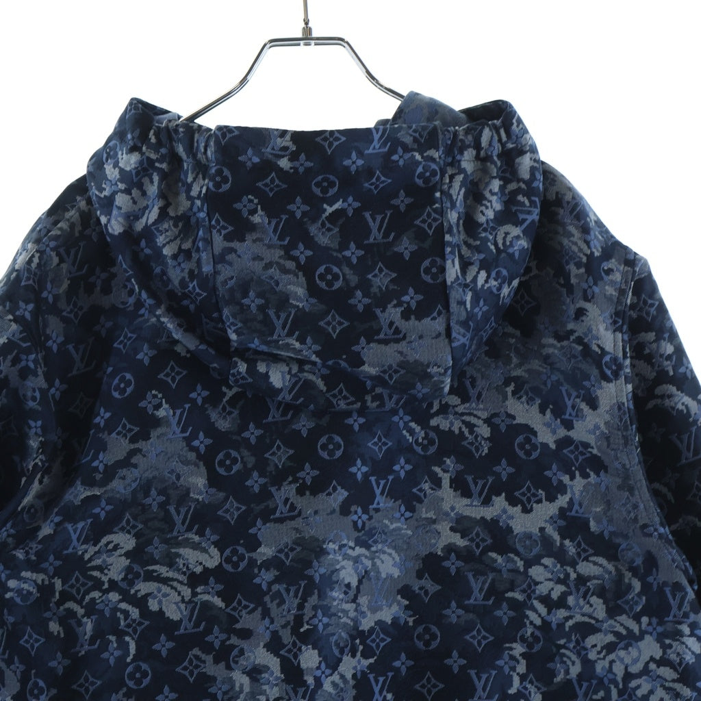 LOUIS VUITTON(ルイヴィトン) モノグラムタペストリー フーディーブルゾン ジャケット ブルー サイズ48 RM211M ZQA HKB04W