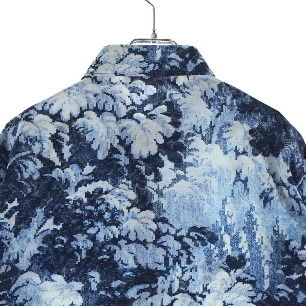 LOUIS VUITTON(ルイヴィトン) 21SS モノグラムタペストリー 長袖シャツ ブルー サイズM RM211M ZOG HKS16W