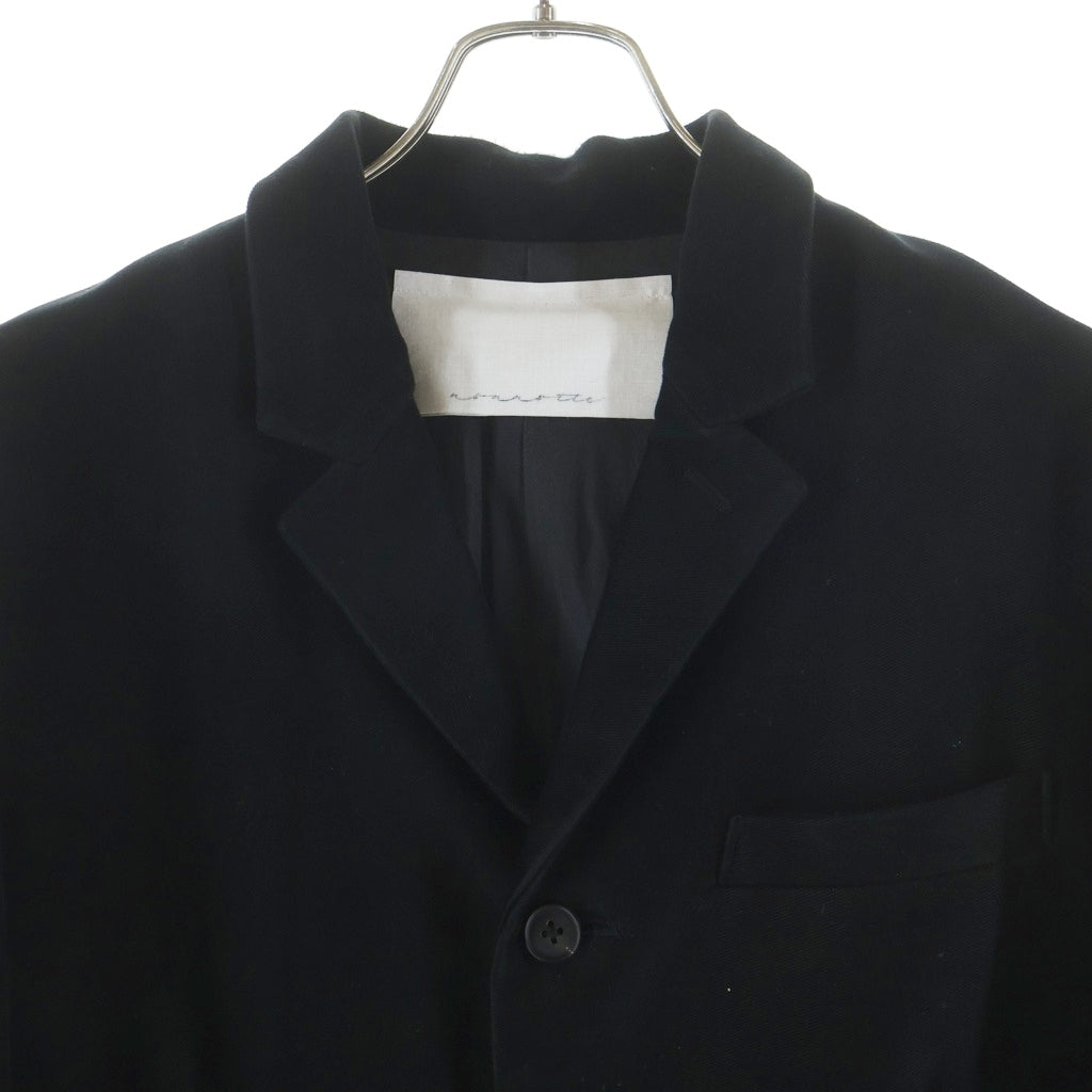 NO BRAND(ノーブランド) nonnotte ノノット テーラードジャケット レーヨン N-23A-009 ブラック