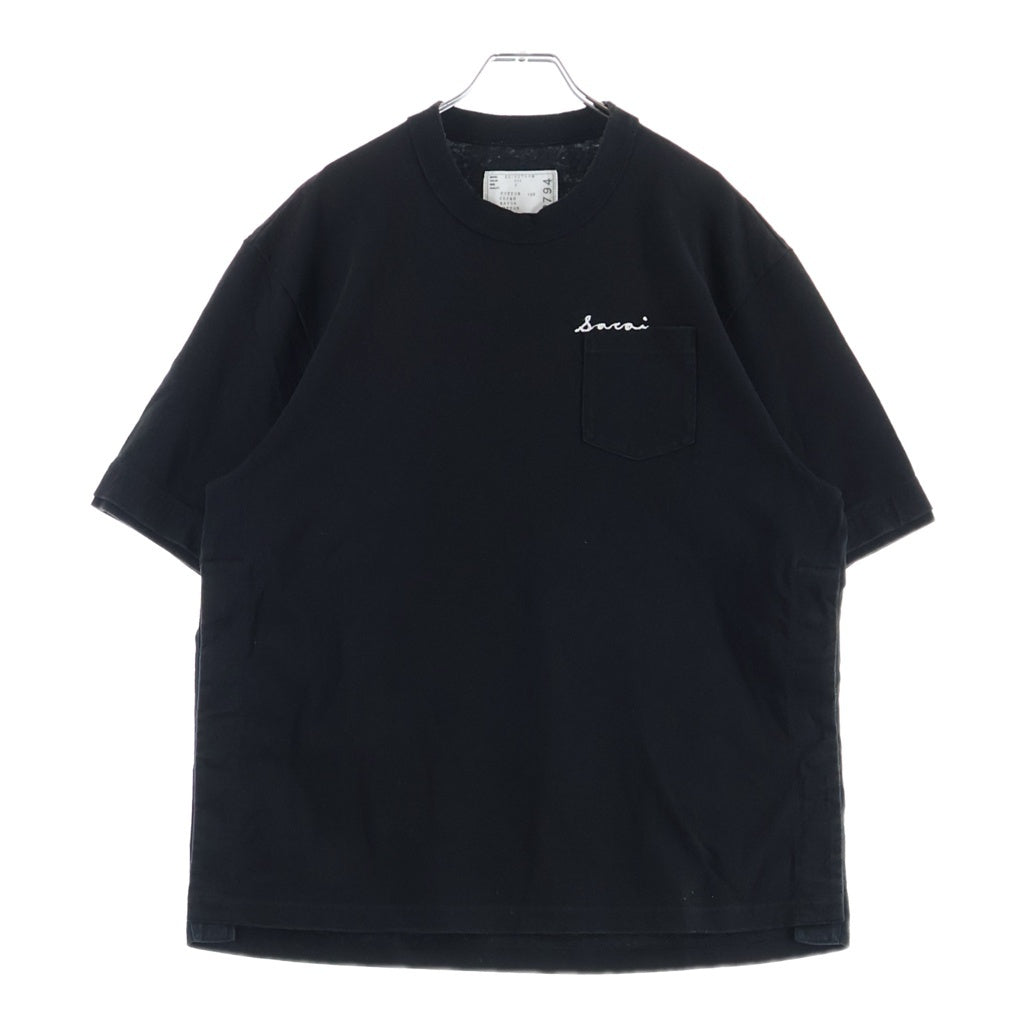 Sacai(サカイ) エンブロイダリー ロゴ刺繍 半袖Tシャツ カットソー 22