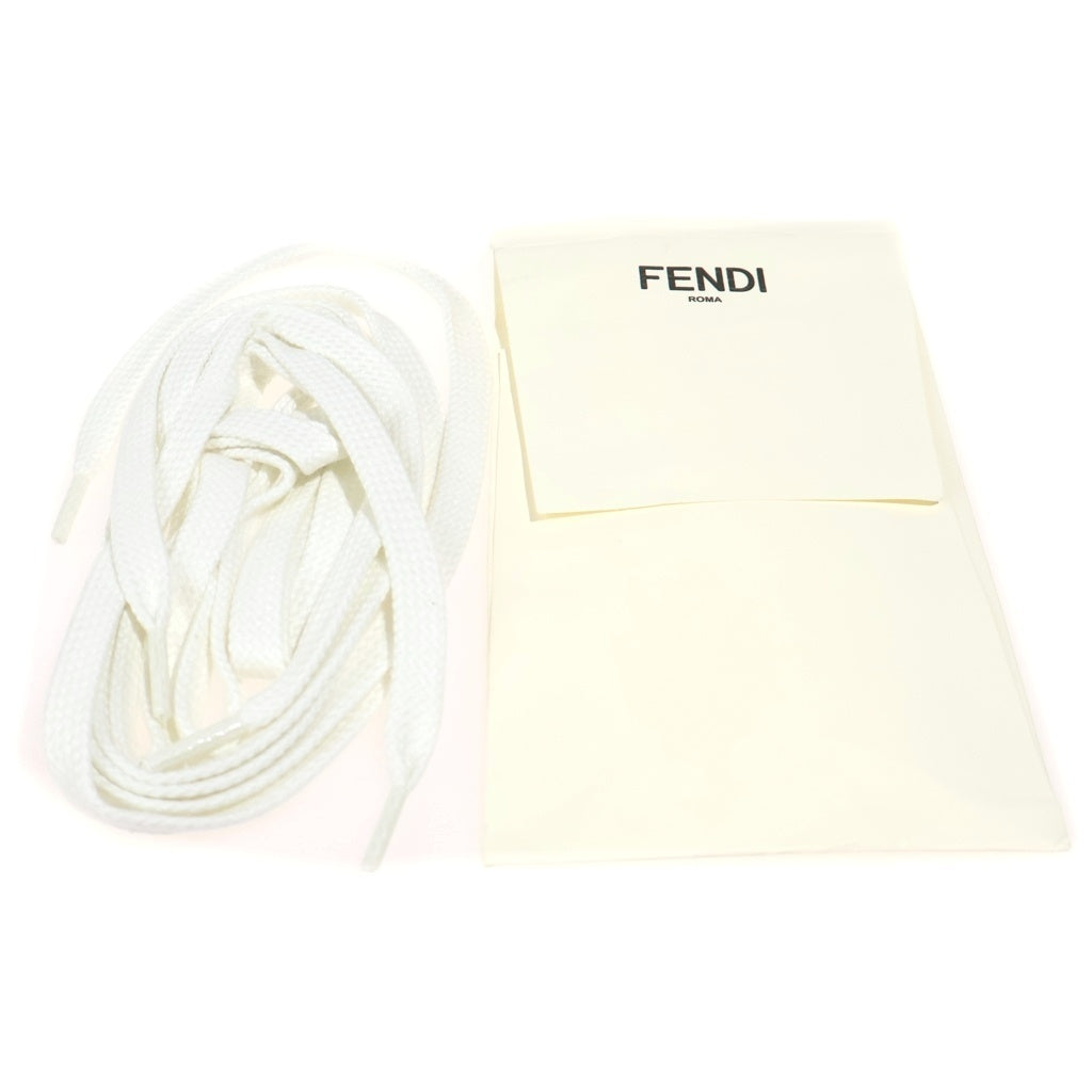 FENDI(フェンディ) ズッカ柄 レザー ローカットスニーカー シューズ 7E1408 ホワイト