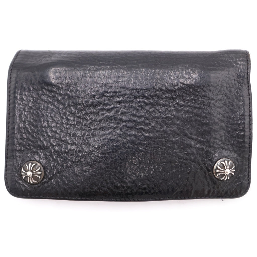 CHROME HEARTS(クロムハーツ) 1ZIP 1ジップ クロスボールボタン レザー 