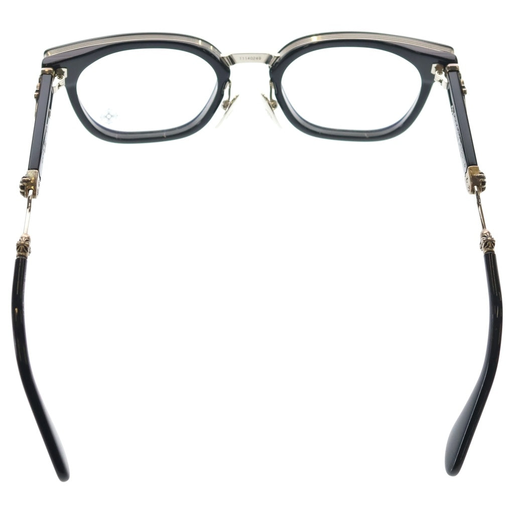 CHROME HEARTS(クロムハーツ) DUCK BUTTER ダガーテンプルウェリントンサングラス アイウェア メガネ BK/SS ブラック/シルバー