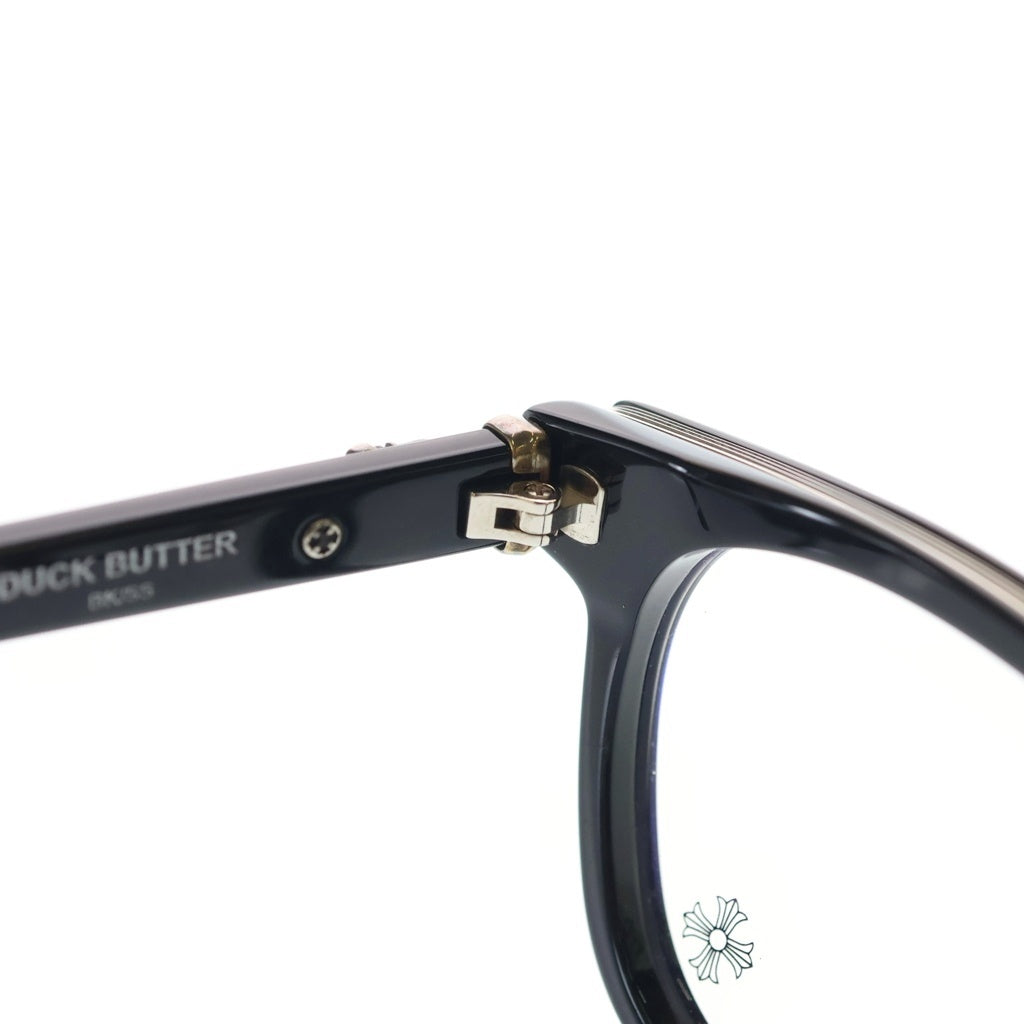 CHROME HEARTS(クロムハーツ) DUCK BUTTER ダガーテンプルウェリントンサングラス アイウェア メガネ BK/SS ブラック/シルバー