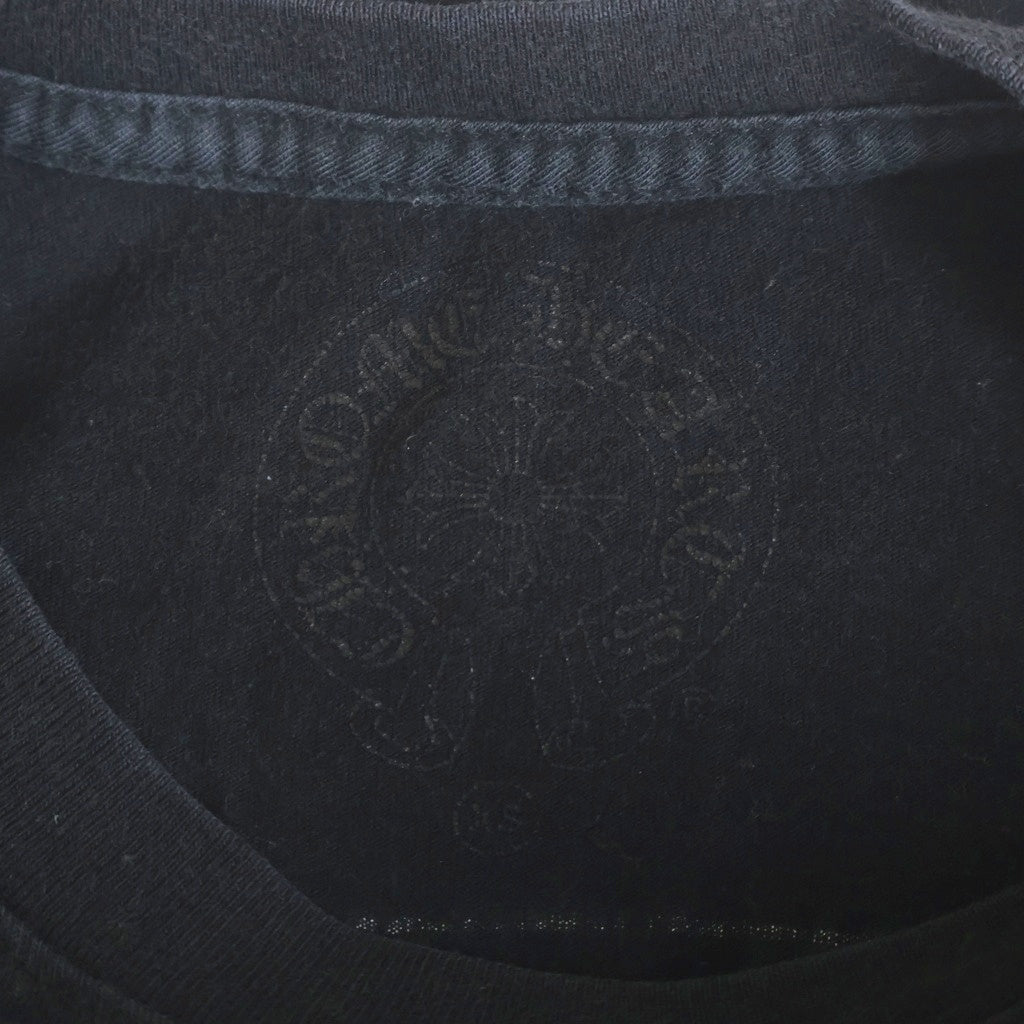 CHROME HEARTS(クロムハーツ) CH L/S T-SHIRT バックスクロールロゴ 長袖Tシャツ ロンT クルーネック カットソー ブラック レディース
