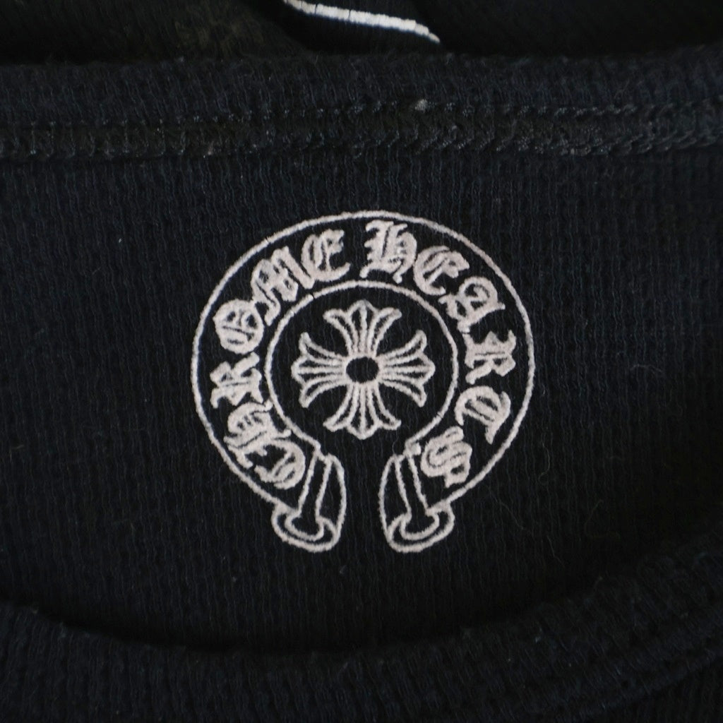 CHROME HEARTS(クロムハーツ) American Flag Vine Dagger Horseshoe Tee アメリカンフラッグ ヴァインダガー ホースシュー 星条旗 長袖Tシャツ カットソー ブラック サーマル