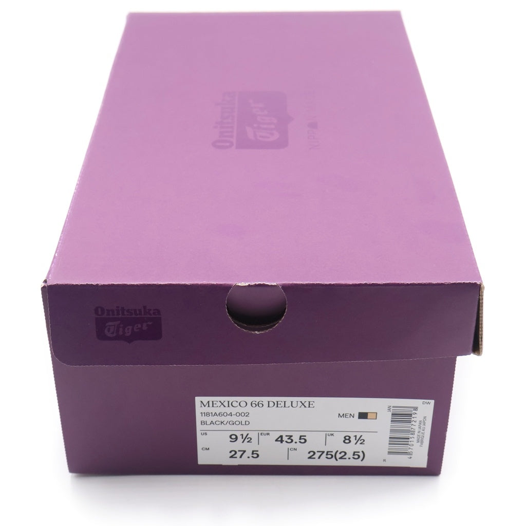Onitsuka Tiger(オニツカタイガー) Mexico 66 Deluxe メキシコ 66 デラックス ローカットスニーカー ブラック/ゴールド US9 1/2 /27.5cm