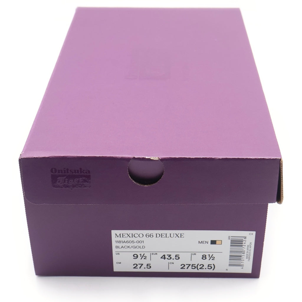 Onitsuka Tiger(オニツカタイガー) Mexico 66 Deluxe メキシコ 66 デラックス ローカットスニーカー ブラック/ゴールド US9 1/2 /27.5cm
