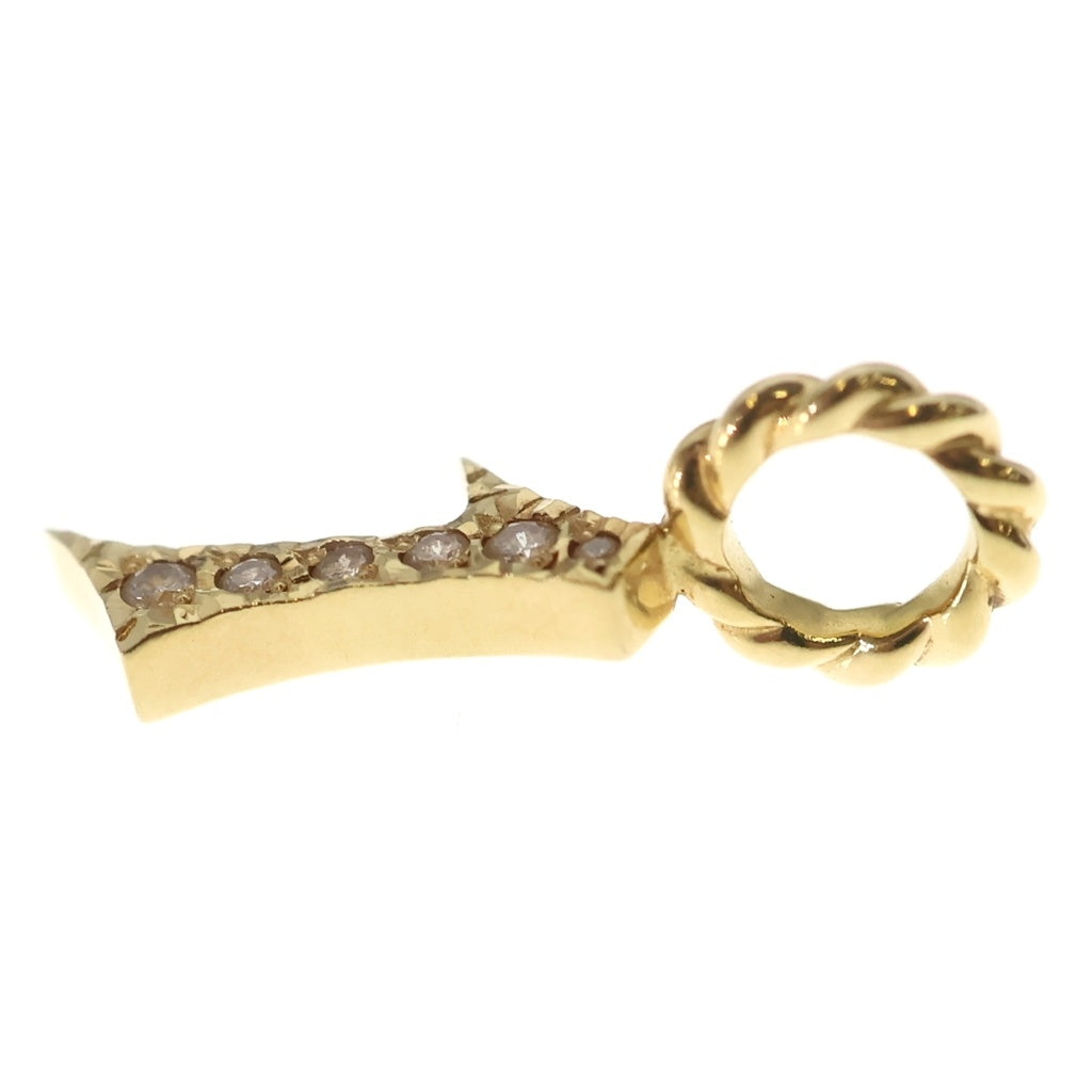 SJX(エスジェイエックス) DIAMOND NUMBER CHARM 「1」 K18 YG ダイヤ0.04ct ダイヤペンダント ネックレストップ ナンバー