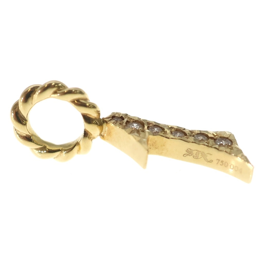 SJX(エスジェイエックス) DIAMOND NUMBER CHARM 「1」 K18 YG ダイヤ0.04ct ダイヤペンダント ネックレストップ ナンバー