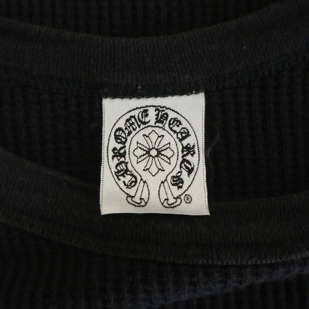 CHROME HEARTS(クロムハーツ) OLD オールド ヴァインダガー刺繍 サーマル 長袖Tシャツ ブラック/レッド