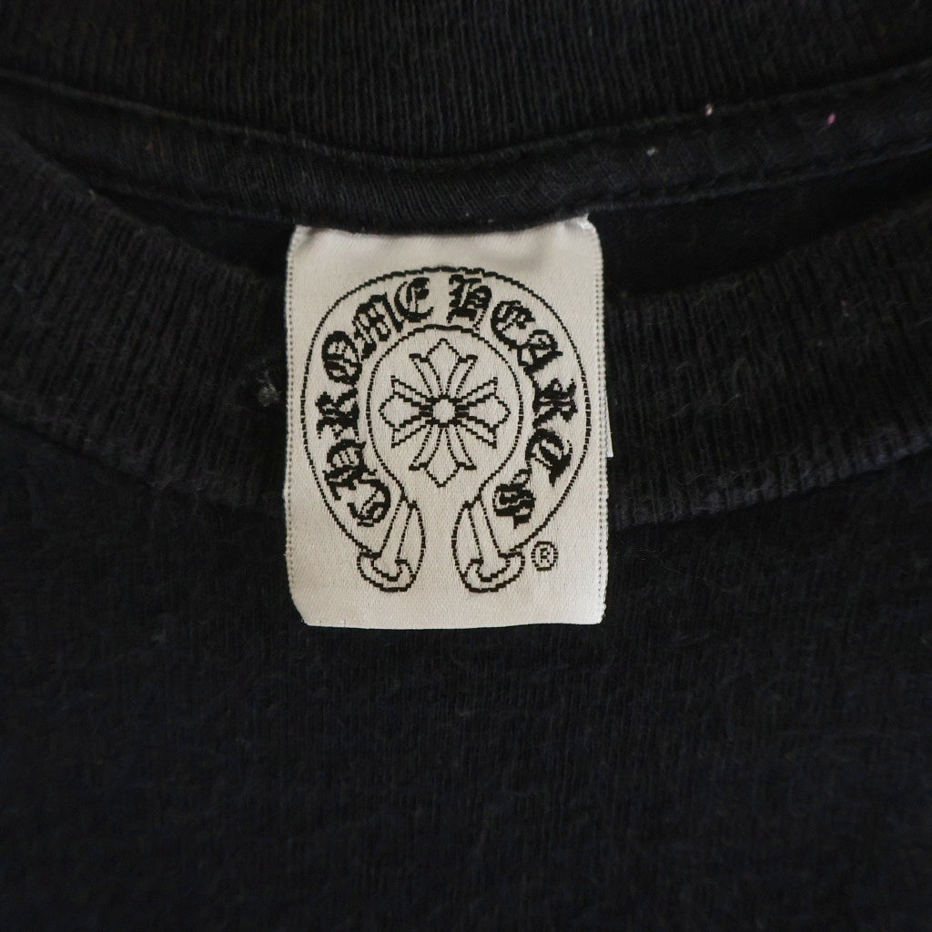CHROME HEARTS(クロムハーツ) OLD STAR オールドスター 胸ポケット 半袖Tシャツ カットソー ブラック
