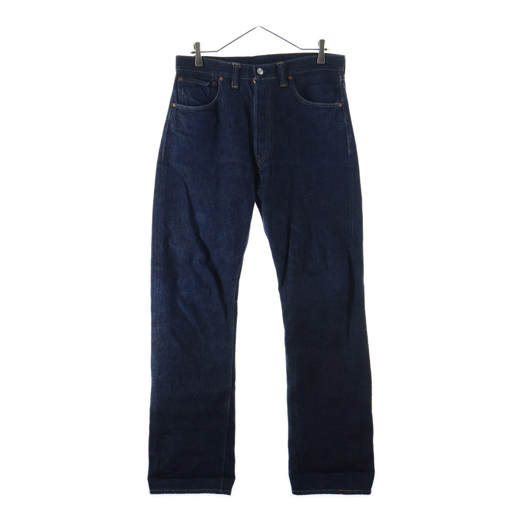 DENIME(ドゥニーム) 1947 MODEL 220XX ルーズストレート ボタンフライ 革パッチ インディゴ