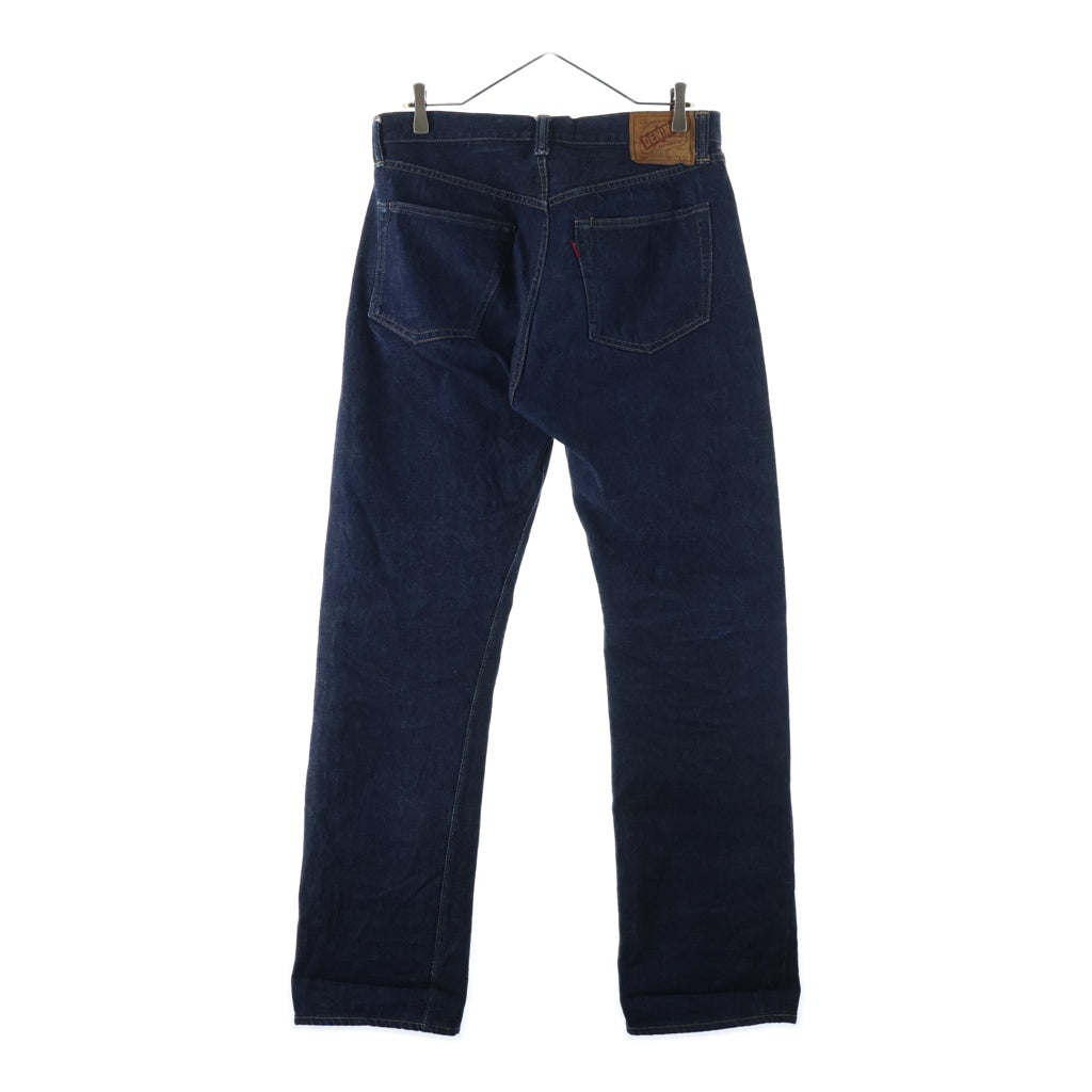 DENIME(ドゥニーム) 1947 MODEL 220XX ルーズストレート ボタンフライ 革パッチ インディゴ