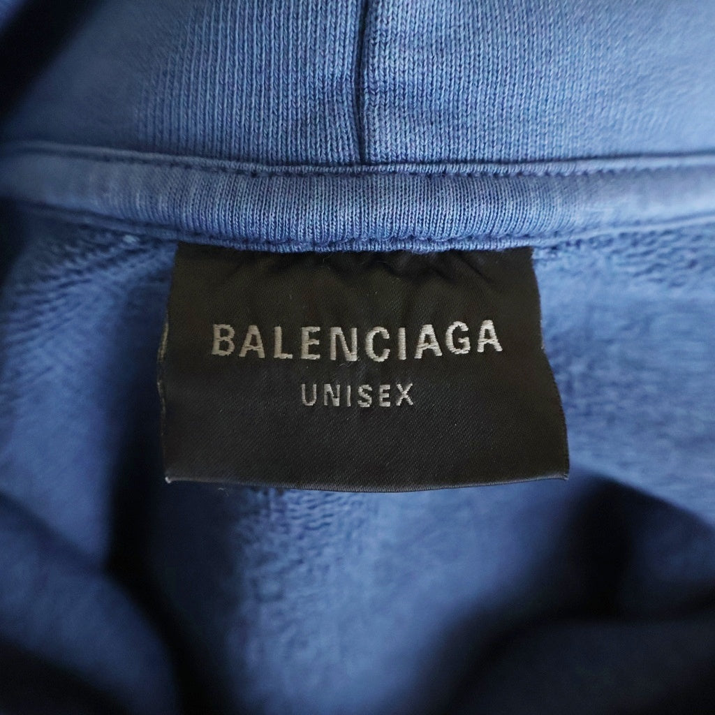 BALENCIAGA(バレンシアガ) 23AW Layered Faded Hoodie レイヤード フェード フーディー パーカー ダメージ加工