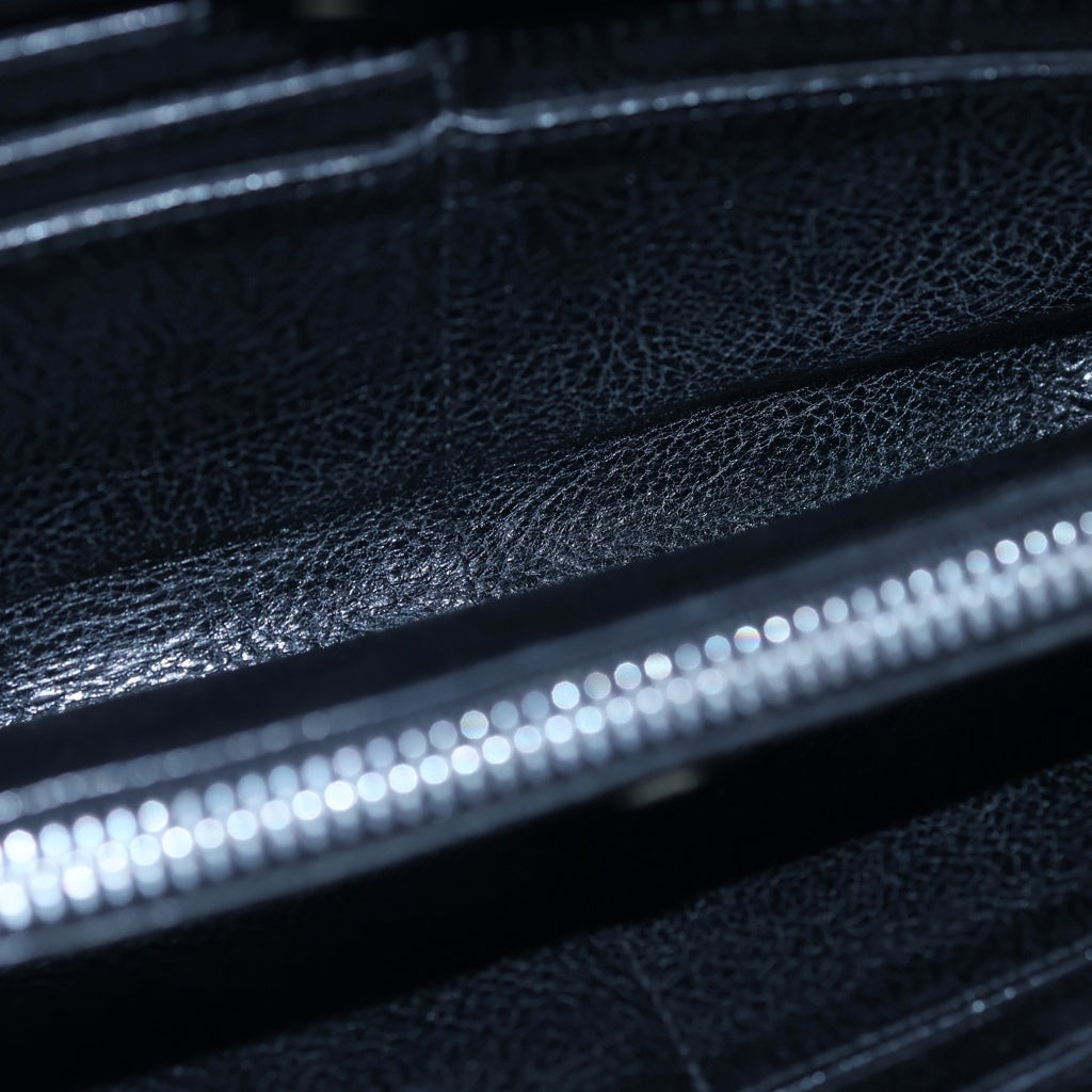 CHROME HEARTS(クロムハーツ) REC F ZIP QUILTED セメタリークロスキルティング デストロイレザー 財布