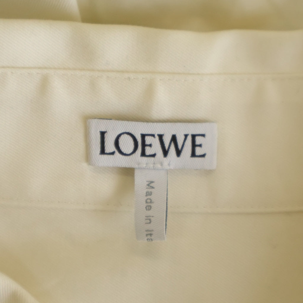 LOEWE(ロエベ) アナグラム刺繍 胸ポケット 長袖シャツ H526Y05XAN ベージュ