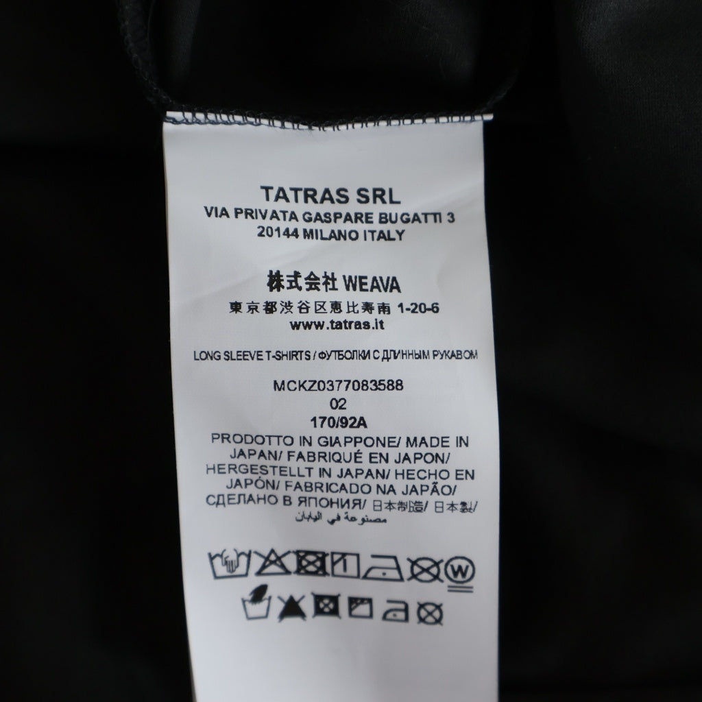 TATRAS(タトラス) OSMO MCKZ0377083588 オスモ 袖ロゴワッペン 長袖Tシャツ カットソー カーキ
