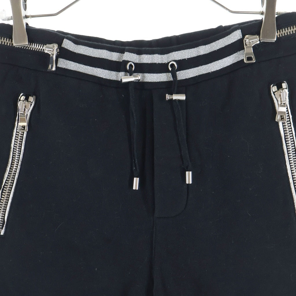 BALMAIN(バルマン) 18AW バイカー ジップ トラックパンツ W8H5584J093 ブラック