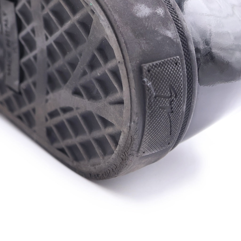 GIUSEPPE ZANOTTI(ジュゼッペ ザノッティ) スワロフスキー装飾 サイドジップ ハイカットスニーカー