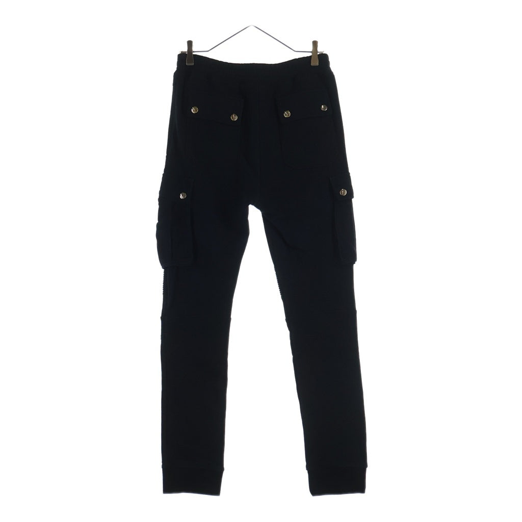 BALMAIN(バルマン) 蛇腹 カーゴジョグ ジョガー イージースウェットパンツ S7H5052J036 ブラック