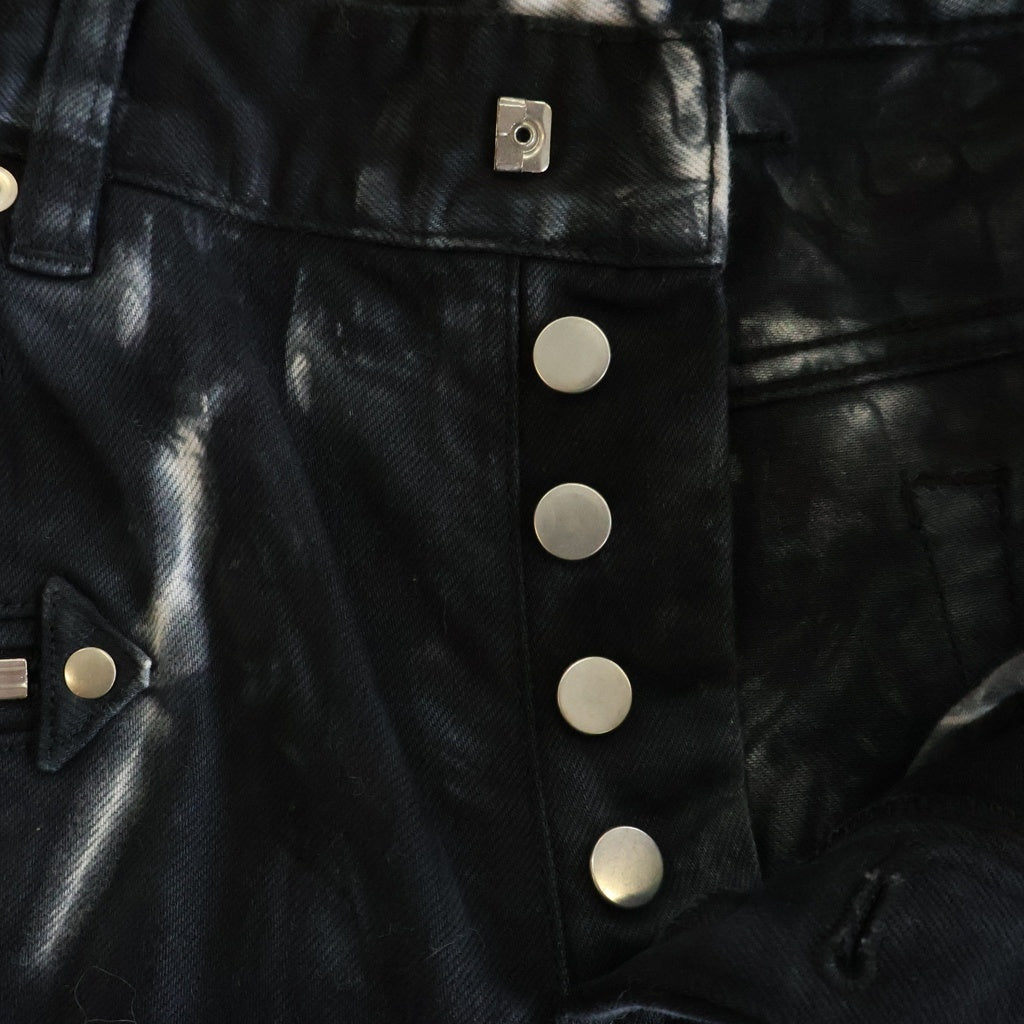 BALMAIN(バルマン) バイカー 蛇腹 ダメージ加工 スリム デニムパンツ ジーンズ S8H9131T149L