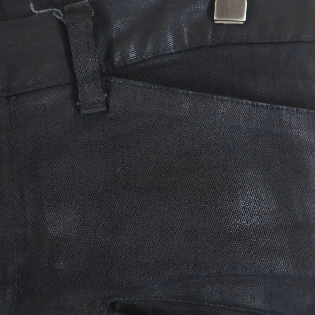 BALMAIN(バルマン) コーティング スキニーパンツ デニム T548 B363 ブラック