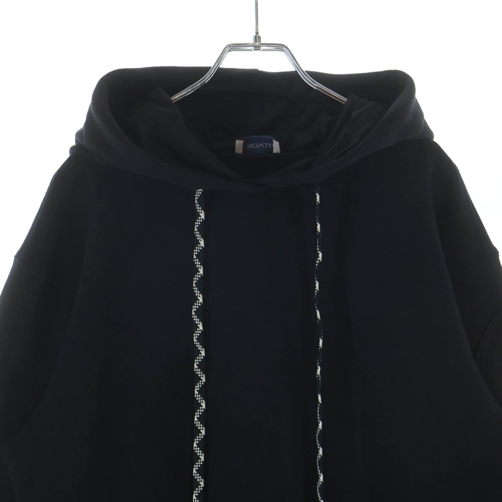 MONCLER(モンクレール) ロゴ刺繍 ロングパーカー フーディ ナイロン×コットン F20938I71400