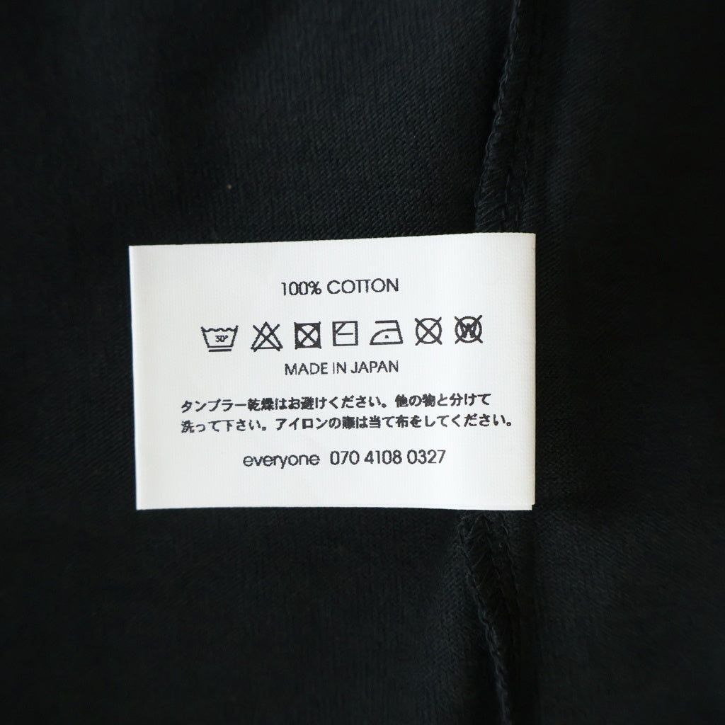 everyone(エブリワン) everyone loves MARENCO Stamp Short Sleeve Tee Shirt by j.30000 Black 半袖Tシャツ カットソー ブラック