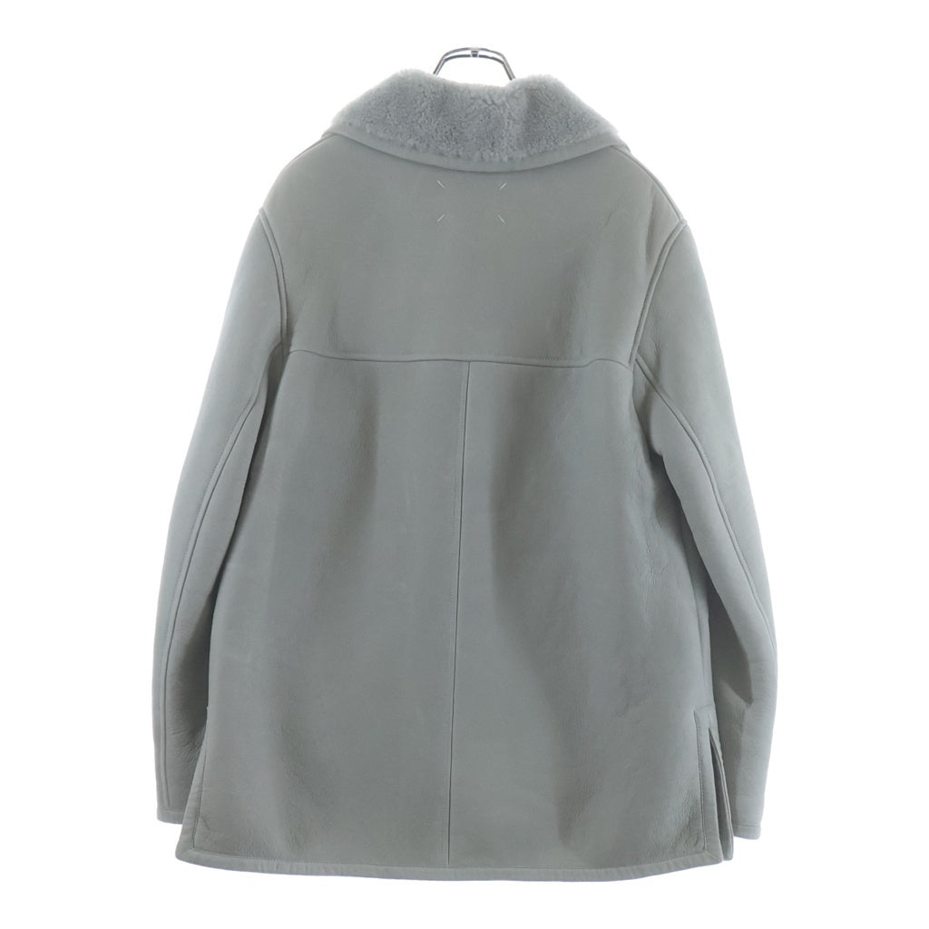 Maison Martin Margiela(メゾンマルタンマルジェラ) SHEARLING JACKET LONG レザームートン シアリングジャケット グレー