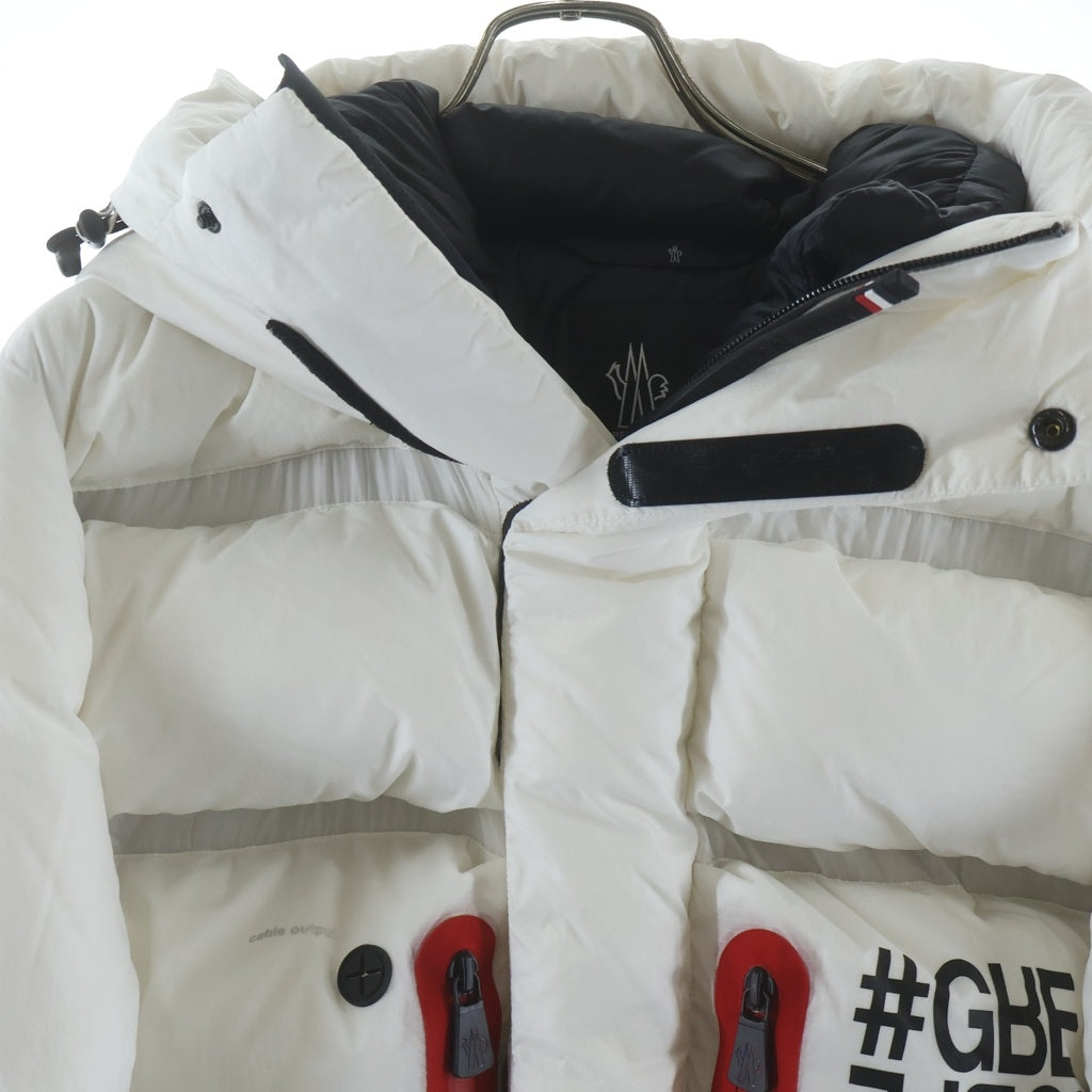 MONCLER(モンクレール) GRENOBLE MONTELEGER グルノーブル フーディー ジップアップダウンジャケット ホワイト