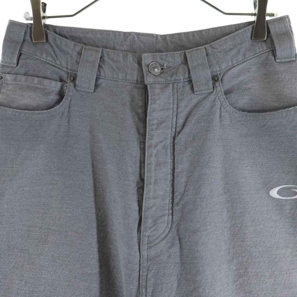 BALENCIAGA(バレンシアガ) TROMPE-LOEIL DENIM TROUSERS IN SOFT GRAY トロンプルイユ デニムトラウザーズ デニムパンツ 838695 TSWB3