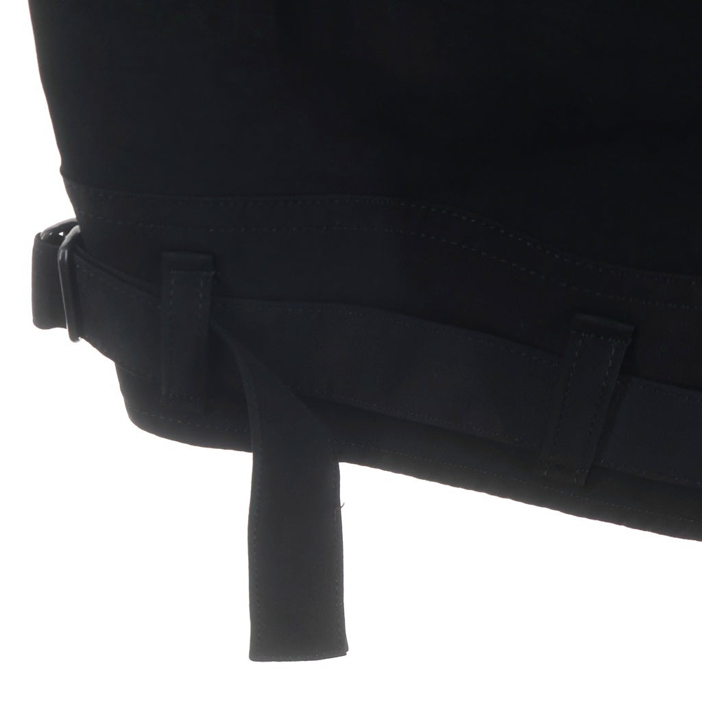 Yohji Yamamoto POUR HOMME(ヨウジヤマモト プールオム) TA TUXEDO BELTED HEM CUFFS PANTS タキシード ベルテッド ヘム カフス パンツ ブラック HP-P48-500
