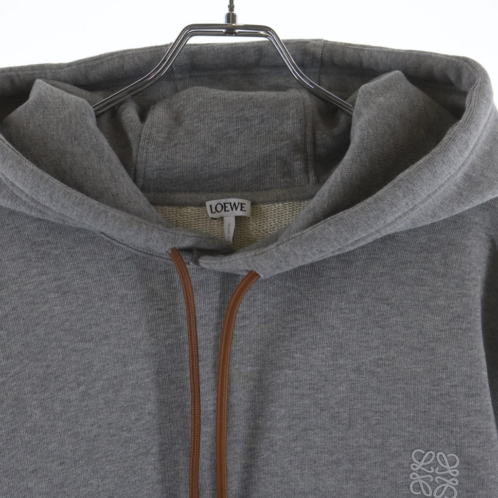 LOEWE(ロエベ) RELAXED FIT HOODIE H526Y25X53 リラックス フィット フーディー パーカー ロゴ刺繍 グレー