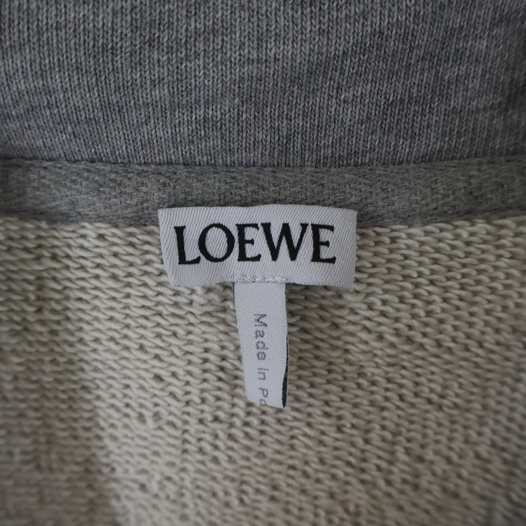 LOEWE(ロエベ) RELAXED FIT HOODIE H526Y25X53 リラックス フィット フーディー パーカー ロゴ刺繍 グレー