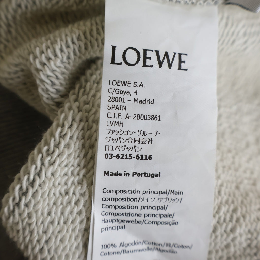 LOEWE(ロエベ) RELAXED FIT HOODIE H526Y25X53 リラックス フィット フーディー パーカー ロゴ刺繍 グレー