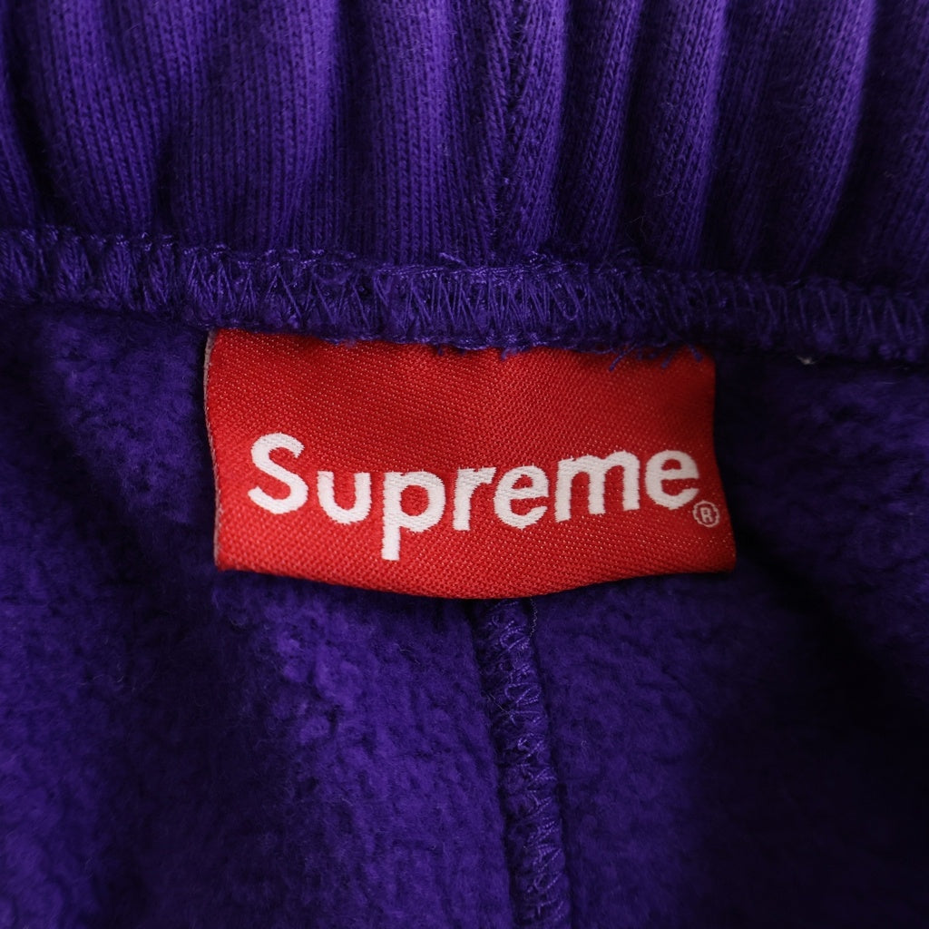 SUPREME(シュプリーム) 21SS パネルスクリプト スウェットパンツ パープル/ブラック
