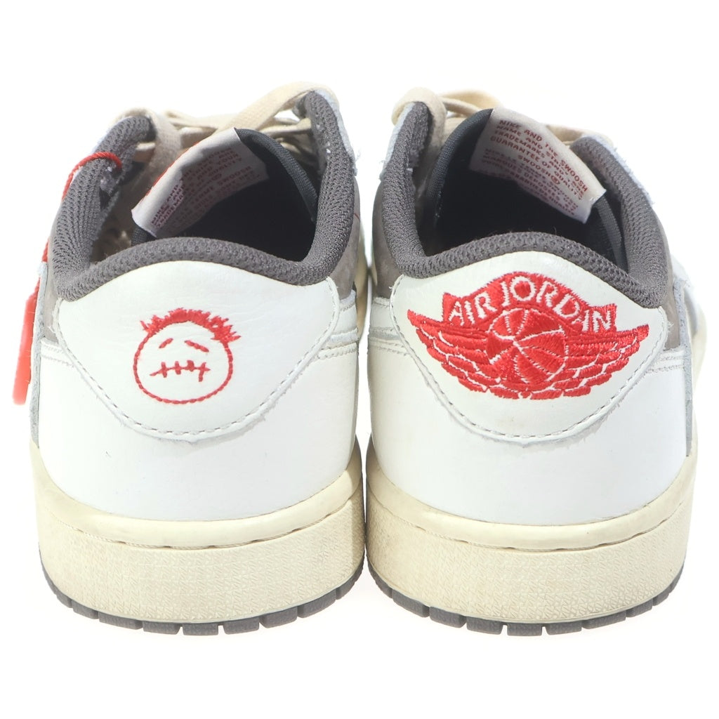 NIKE(ナイキ) ×TRAVIS SCOTT AIR JORDAN 1 LOW REVERSE MOCHA トラヴィススコット エアジョーダン1 リバースモカ ローカットスニーカー US7/25.0cm DM7866-162