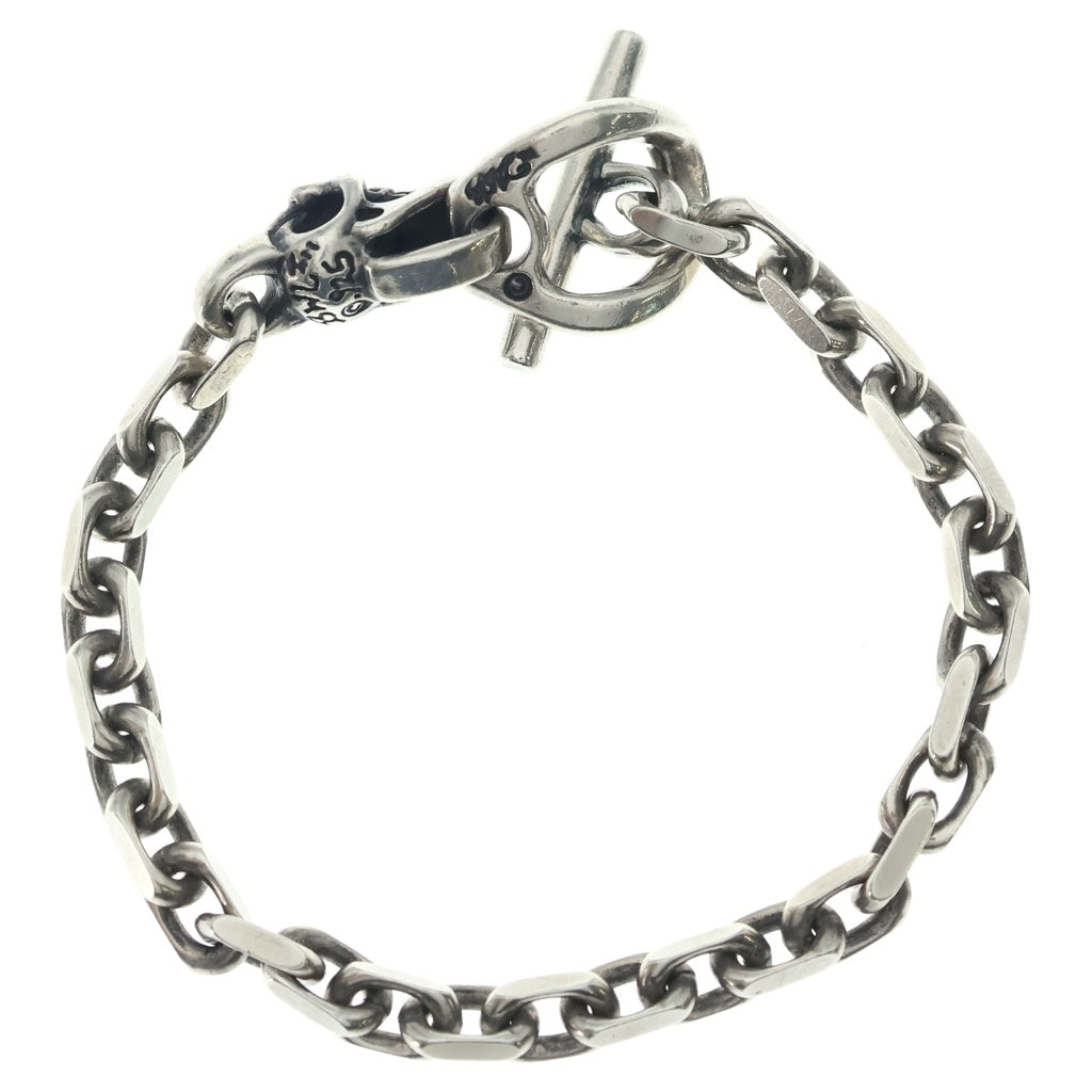 Bill Wall Leather/BWL(ビルウォールレザー) One Skull Chain Bracelet ワン スカル チェーン ブレスレット シルバー