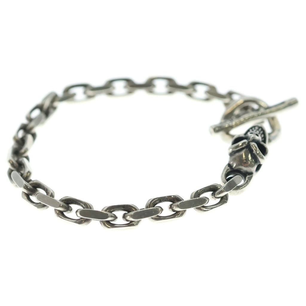 Bill Wall Leather/BWL(ビルウォールレザー) One Skull Chain Bracelet ワン スカル チェーン ブレスレット シルバー